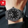 OLEVS 1018 Herrenuhr – Wasserdichte Quarz-Uhr mit Silikonarmband & Leuchtfunktion – Bild 11