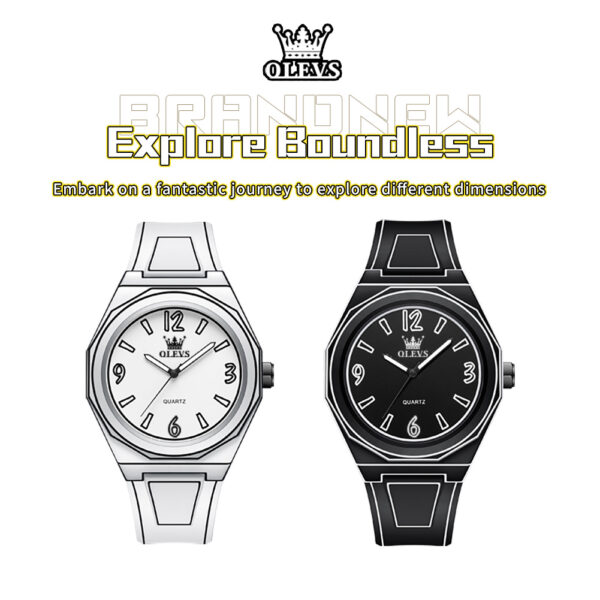 OLEVS 1018 Herrenuhr – Wasserdichte Quarz-Uhr mit Silikonarmband & Leuchtfunktion – Bild 26