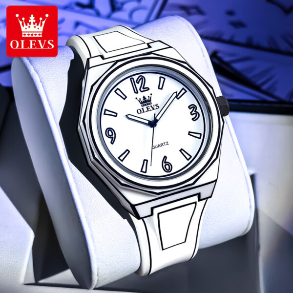 OLEVS 1018 Herrenuhr – Wasserdichte Quarz-Uhr mit Silikonarmband & Leuchtfunktion – Bild 31
