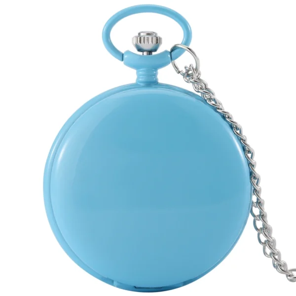 Luxus Glatte Silber Taschenuhr-Zeitlose Eleganz für Sie und Ihn – Bild 8