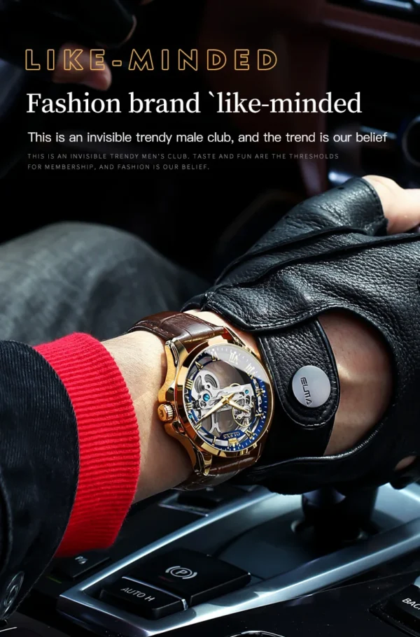 OLEVS 6661 Herren Automatikuhr – Luxus Tourbillon, Lederarmband & Leuchtfunktion – Bild 20
