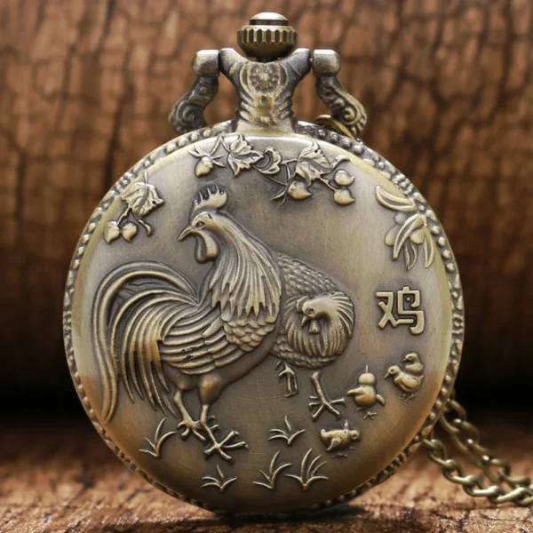YISUYA Antike Sternzeichen-Taschenuhr: Retro-Charme und präzises Design – Bild 2