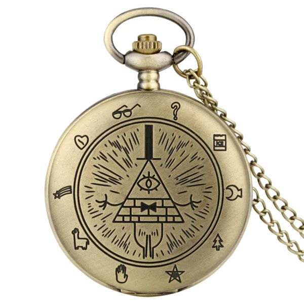 YISUYA Weird Town Pyramiden-Taschenuhr – Bild 9