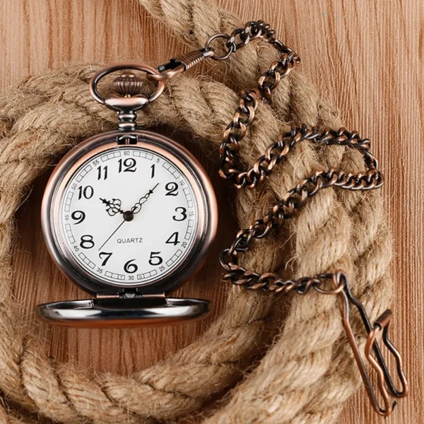 Luxus Glatte Silber Taschenuhr-Zeitlose Eleganz für Sie und Ihn – Bild 38