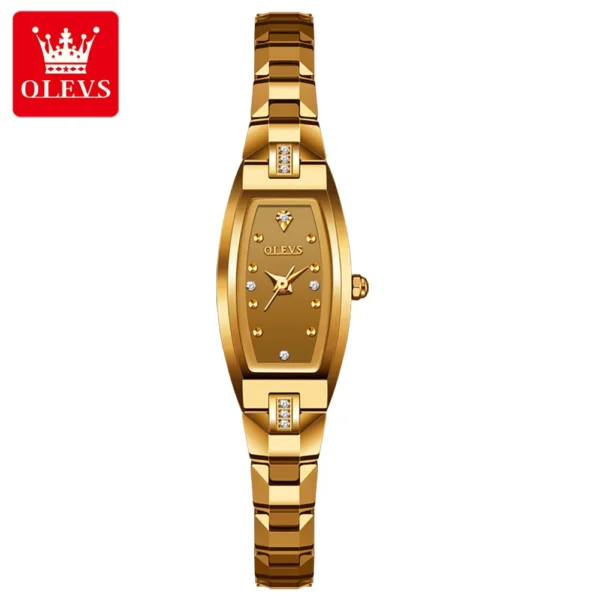 OLEVS 5501 Damenuhr – Luxus Quarz | Wolframstahl mit Diamanten | Elegantes Design – Bild 8