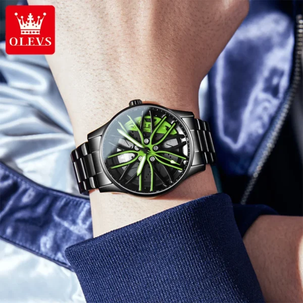 OLEVS 9937 Herrenuhr – Top Luxus Quarz-Uhr mit drehbarer Lünette & Sport-Design – Bild 4