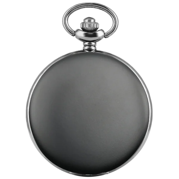 Luxus Glatte Silber Taschenuhr-Zeitlose Eleganz für Sie und Ihn – Bild 13