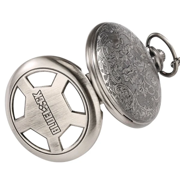 Vintage Hohl-Pentagon-Design Taschenuhr | Einzigartiger Stil für Sie und Ihn – Bild 4