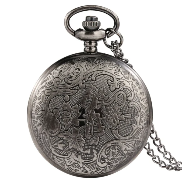 Vintage Hohl-Pentagon-Design Taschenuhr | Einzigartiger Stil für Sie und Ihn – Bild 5