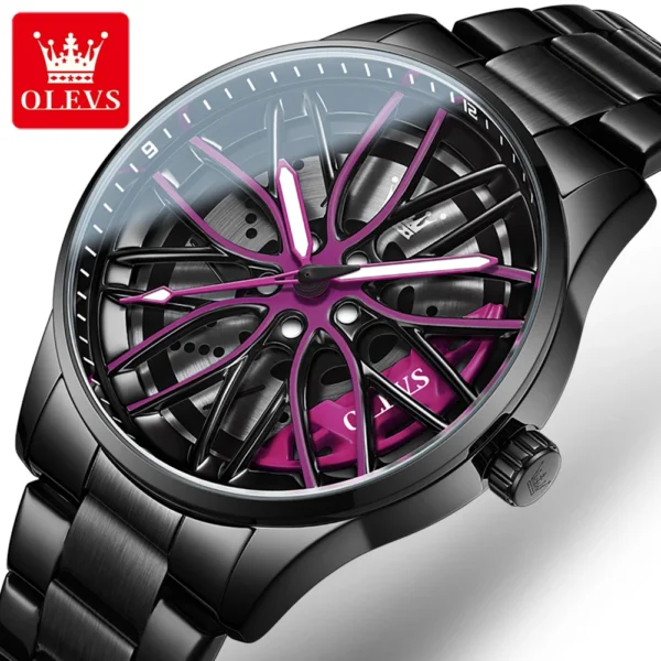 OLEVS 9937 Herrenuhr – Top Luxus Quarz-Uhr mit drehbarer Lünette & Sport-Design – Bild 11