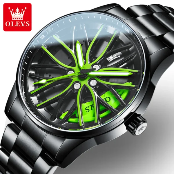 OLEVS 9937 Herrenuhr – Top Luxus Quarz-Uhr mit drehbarer Lünette & Sport-Design – Bild 8