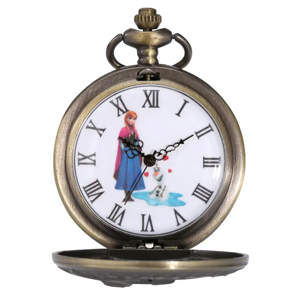 Antike Bronze OLAF-Design Taschenuhr | Ein Retro-Meisterwerk