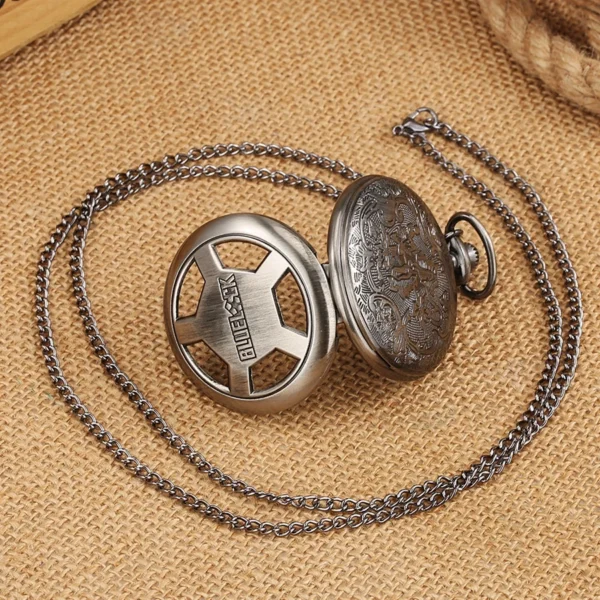 Vintage Hohl-Pentagon-Design Taschenuhr | Einzigartiger Stil für Sie und Ihn – Bild 11