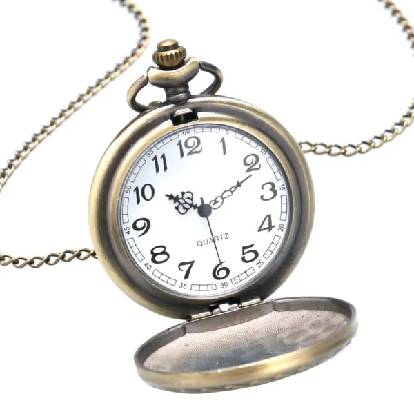 Retro Bronze Mustang Taschenuhr: Ein Tribut an Klassische Eleganz – Bild 2