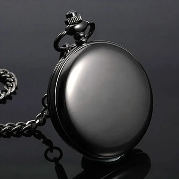 Luxus Glatte Silber Taschenuhr-Zeitlose Eleganz für Sie und Ihn – Bild 5