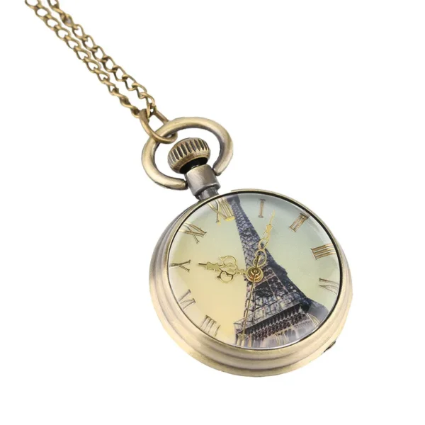 Antike Eiffelturm Taschenuhr- Charme von Paris – Bild 4
