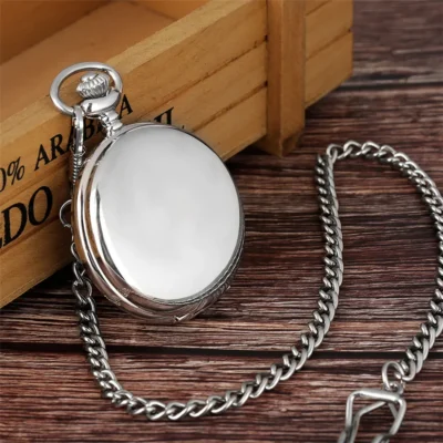 Luxus Glatte Silber Taschenuhr-Zeitlose Eleganz für Sie und Ihn