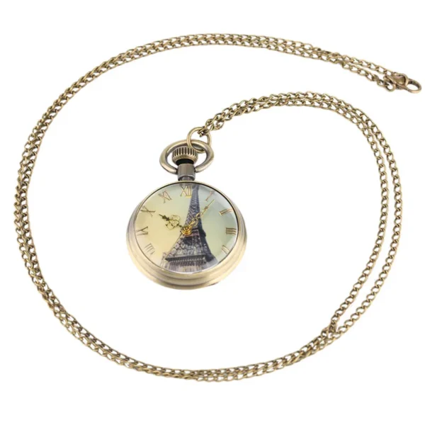 Antike Eiffelturm Taschenuhr- Charme von Paris – Bild 5