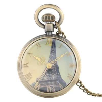 Antike Eiffelturm Taschenuhr- Charme von Paris