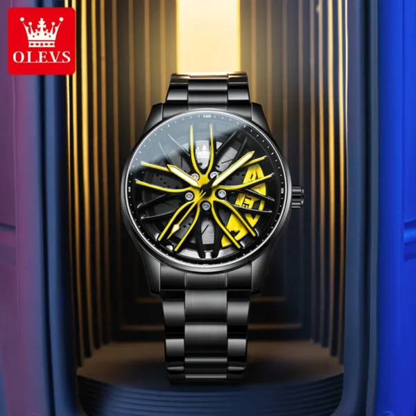 OLEVS 9937 Herrenuhr – Top Luxus Quarz-Uhr mit drehbarer Lünette & Sport-Design – Bild 2