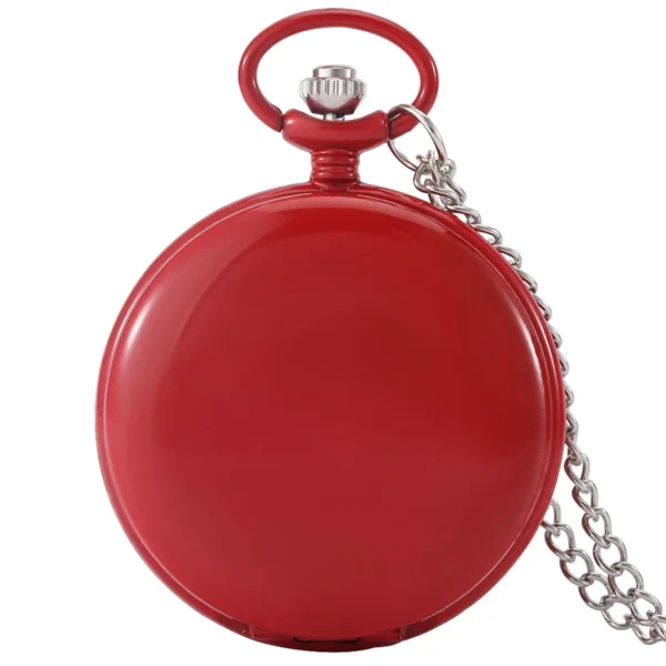 Luxus Glatte Silber Taschenuhr-Zeitlose Eleganz für Sie und Ihn – Bild 16