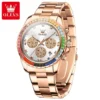 OLEVS 2939 Herren Sportuhr – Modisch mit Regenbogen-Diamanten & Wasserdichtem Quarzwerk – Bild 7