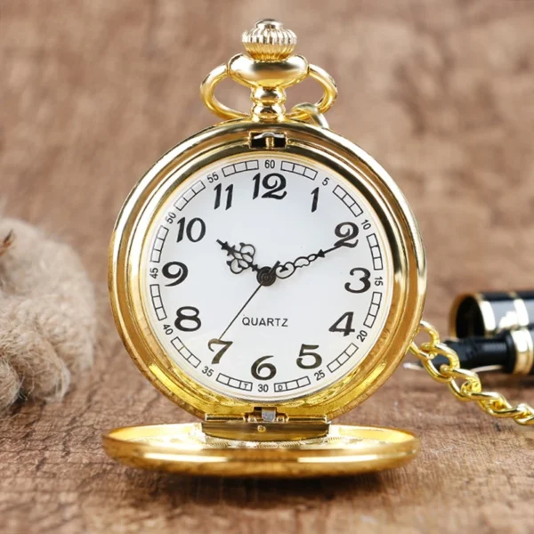 Luxus Glatte Silber Taschenuhr-Zeitlose Eleganz für Sie und Ihn – Bild 29