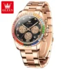 OLEVS 2939 Herren Sportuhr – Modisch mit Regenbogen-Diamanten & Wasserdichtem Quarzwerk – Bild 9