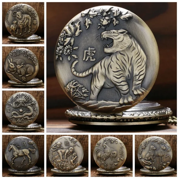 YISUYA Antike Sternzeichen-Taschenuhr: Retro-Charme und präzises Design