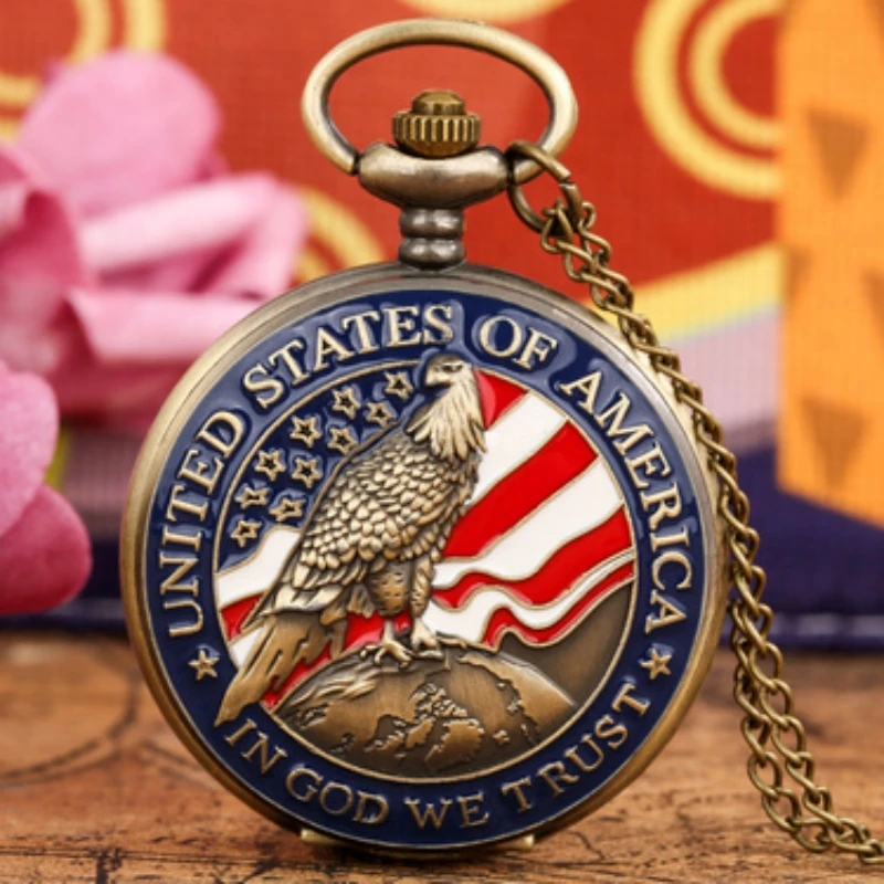 Klassische Amerikanische Präsidenten Taschenuhr im Vintage-Stil