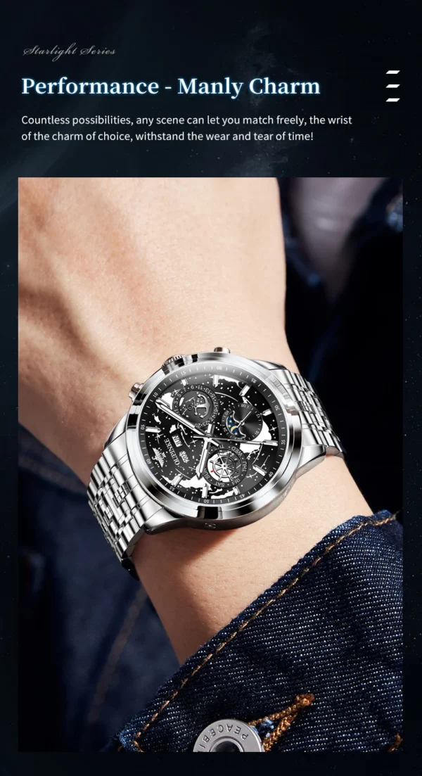 OUPINKE 3256 Original Automatikuhr für Herren-Eleganz trifft auf nautische Präzision – Bild 22