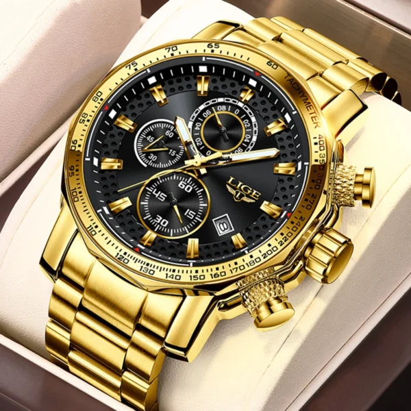 Business Sport Herrenuhr - Luxuriöse Eleganz aus Edelstahl – Bild 6