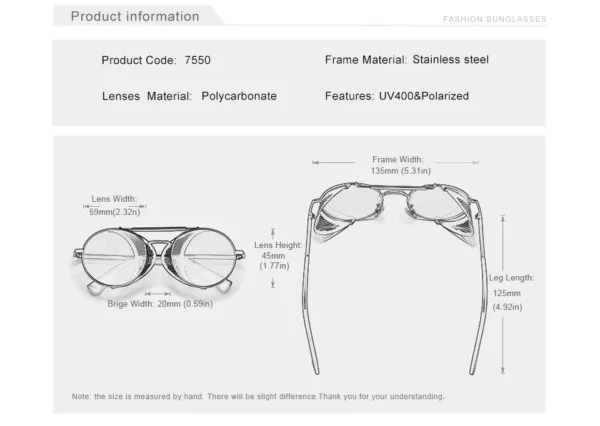 KINGSEVEN Polarisierte Piloten-Sonnenbrille für Herren und Damen – Klassischer UV400-Schutz – Bild 13