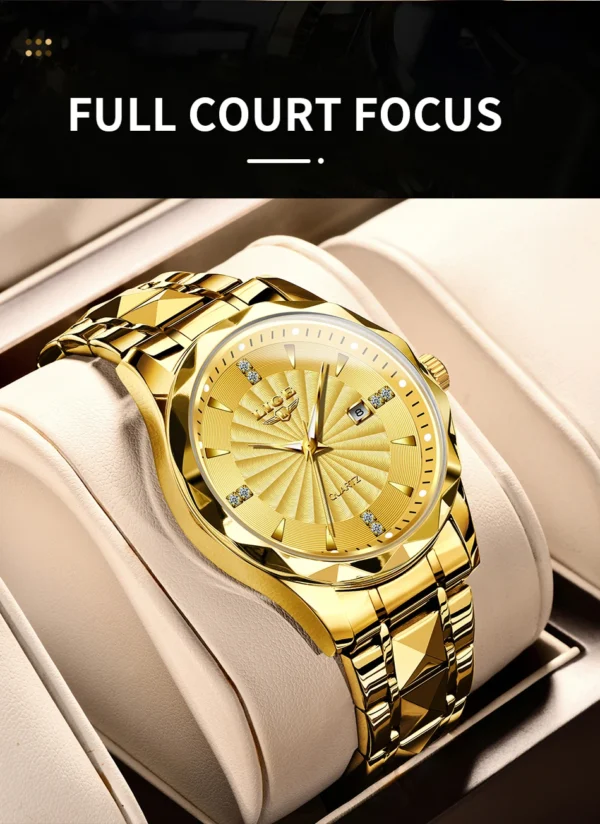 Business Sport Herrenuhr: Luxuriöse Eleganz aus Edelstahl mit Chronograph – Bild 16