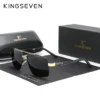 KINGSEVEN Polarisierte Rechteckige Sonnenbrille UV400 für Herren – Bild 9