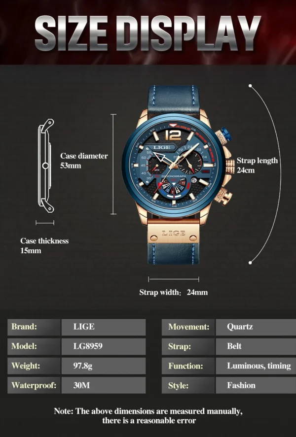 Fashion Herrenuhr - Luxuriöser Chronograph mit Sport-Appeal – Bild 14
