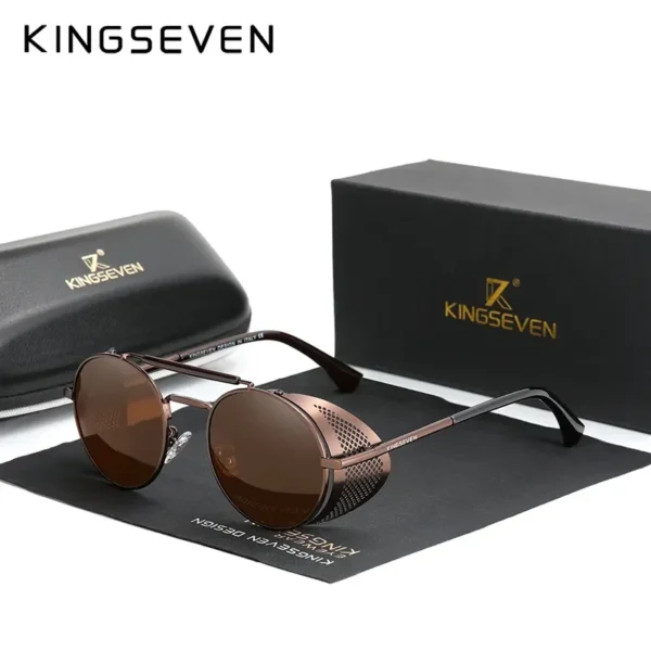 KINGSEVEN Polarisierte Piloten-Sonnenbrille für Herren und Damen – Klassischer UV400-Schutz – Bild 9