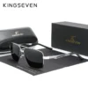 KINGSEVEN Polarisierte Rechteckige Sonnenbrille UV400 für Herren – Bild 10