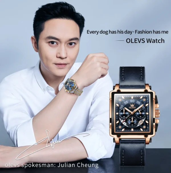 OLEVS 9919 Luxus-Herrenuhr-Markantes Design und Präzise Funktionen – Bild 12