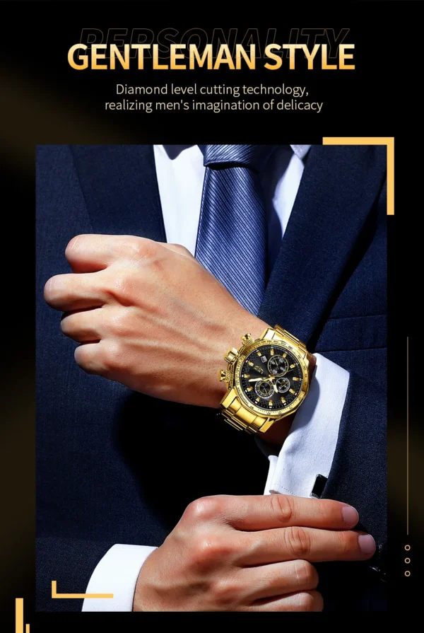 Business Sport Herrenuhr - Luxuriöse Eleganz aus Edelstahl – Bild 17
