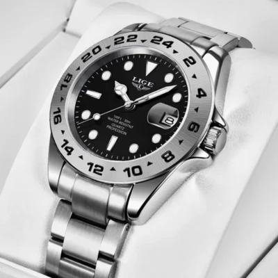 Business Herrenuhr Luxuriöse Eleganz aus Edelstahl
