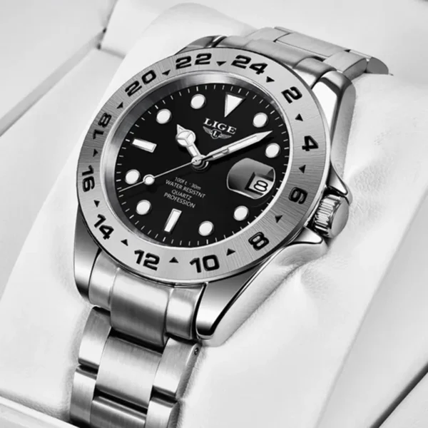 Business Herrenuhr Luxuriöse Eleganz aus Edelstahl
