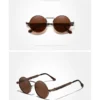 Ninesun Polarisierte Runde Steampunk Vintage Sonnenbrille UV400 – Bild 14