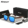 Ninesun Schwarze Walnuss Holz Polarisierte Sonnenbrille für Herren – Handgefertigt UV400 – Bild 4