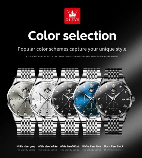 OLEVS Trend Fashion Herrenuhr - Eleganz und Funktion für den modernen Mann – Bild 20