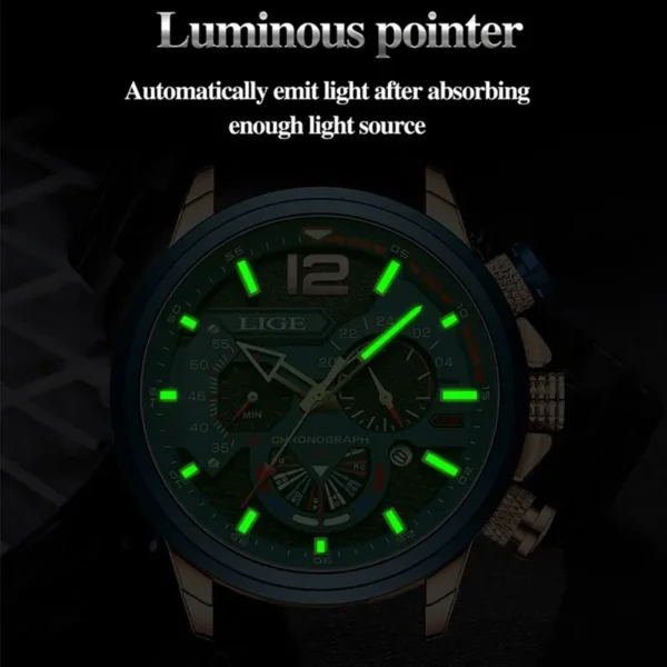 Fashion Herrenuhr - Luxuriöser Chronograph mit Sport-Appeal – Bild 3