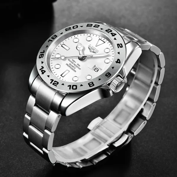 Business Herrenuhr Luxuriöse Eleganz aus Edelstahl – Bild 22
