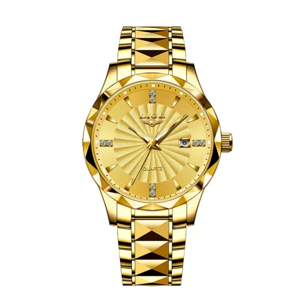 Business Sport Herrenuhr: Luxuriöse Eleganz aus Edelstahl mit Chronograph – Bild 9