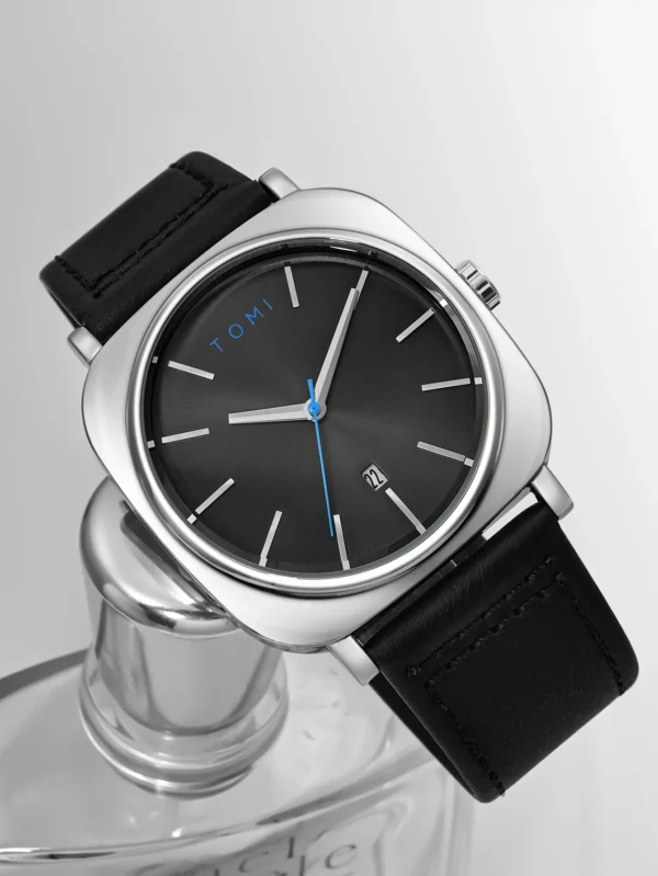 TOMI 2er-Set Herrenuhr & Brille – Klassisches Quadratisches Design im Geschenkset – Bild 12