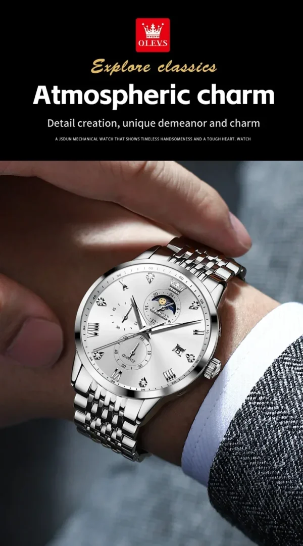 OLEVS Trend Fashion Herrenuhr - Eleganz und Funktion für den modernen Mann – Bild 22